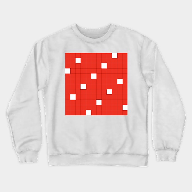 Red Checkers Crewneck Sweatshirt by EyeStrain